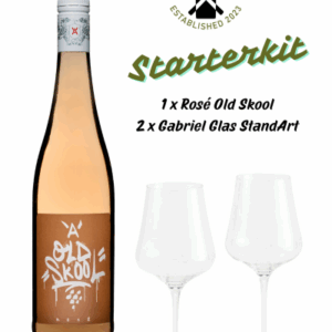 Weintrinker Starter Kit Gabriel Glas Old Skool Rosé